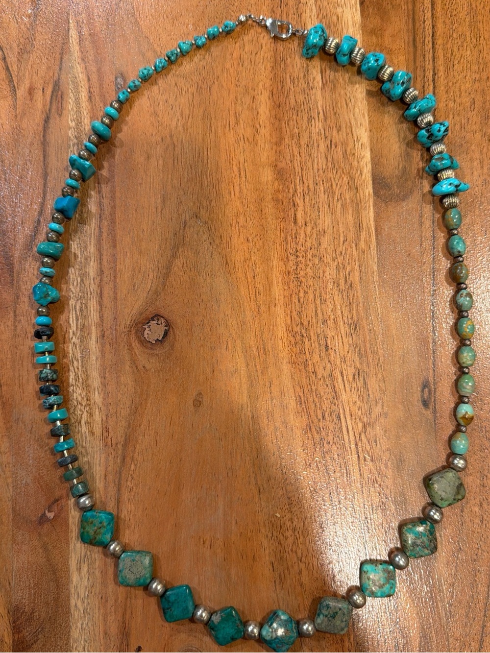 Genuine Mismatched Turquoise Necklace